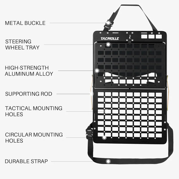 Tacmolle Innovative Dual-Tray Car Organizer