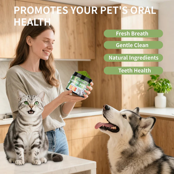 PETITRINU Natural Dental Powder For Cats And Dogs,