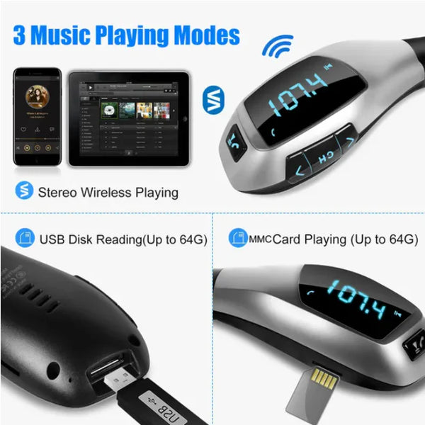 Car Mounted FM USB Wireless Transmitter