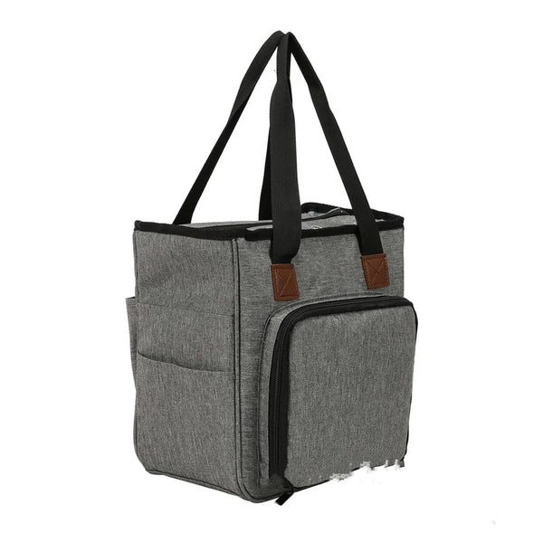 Woven supplies storage bag