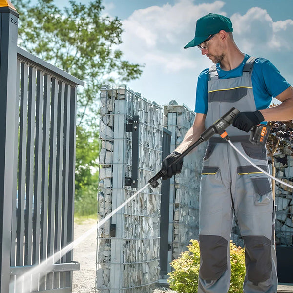 Cordless Pressure Washer, 652-PSI 1.0 GPM Portable Power Cleaner, Handheld High-Pressure Car Washer Gun With 4.0Ah Battery, Charger, 6-in-1 Nozzle, For Home/Floor Cleaning & Watering